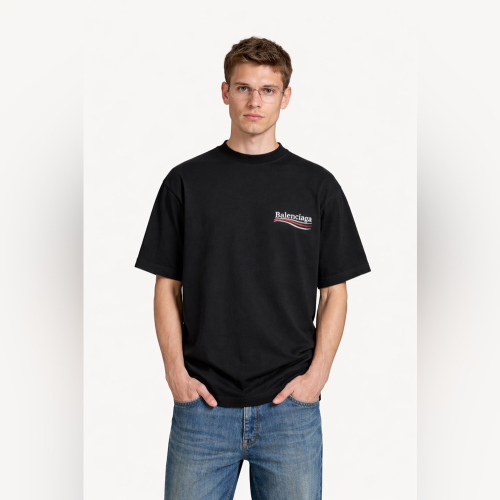 Authentic Balenciaga Political Campaign Logo T-Shirt